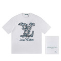 LOUIS VUITTON 油畫大LOGO短袖 (白)