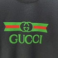 GUCCI 經典綠紅綠條紋雙G Logo 印花_3