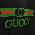 GUCCI 經典綠紅綠條紋雙G Logo 印花_4