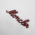 MONCLER 標誌刺繡按扣Polo衫 (白)_4