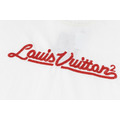 LOUIS VUITTON 毛織螺紋紅字刺繡短袖_2