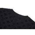 LOUIS VUITTON 拼接提花毛織短袖（黑色）_3