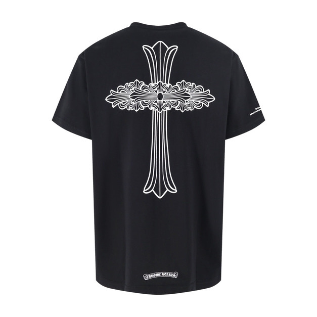 CHROME HEARTS 梵文大十字架短袖（黑色）
