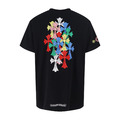CHROME HEARTS 邁阿密彩色十字印花短袖（黑色）