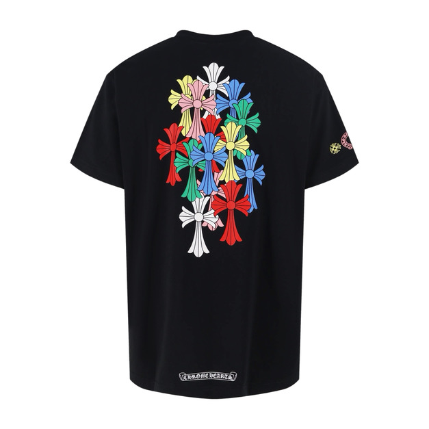 CHROME HEARTS 邁阿密彩色十字印花短袖（黑色）