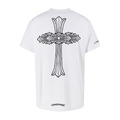 CHROME HEARTS 梵文大十字架短袖（白色）