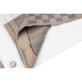 LOUIS VUITTON 花卉棋格嵌花毛織短袖襯衫_4
