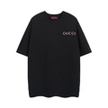 GUCCI 經典左胸小字母LOGO短袖 (黑)