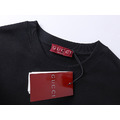 GUCCI 經典左胸小字母LOGO短袖 (黑)_2