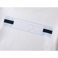 GUCCI 白藍條紋LOGO短袖 (白)_3