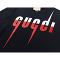GUCCI 刀鋒閃電LOGO短袖 (黑)_3