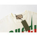 GUCCI 刀鋒閃電LOGO短袖 (杏色)_2