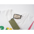 GUCCI 彩色刀鋒閃電LOGO短袖 (白)_2