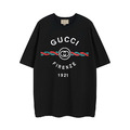 GUCCI 百年系列麻花雙扣短袖 (黑)