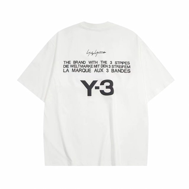 Y-3 胸口小LOGO短袖 (白)