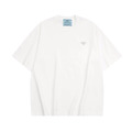 PRADA 左胸小三角標LOGO短袖 (白)