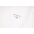 PRADA 左胸小三角標LOGO短袖 (白)_2