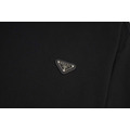 PRADA 左胸小三角標LOGO短袖 (黑)_2