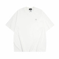 CHANEL 左胸經典小LOGO短袖 (白)