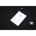 CHANEL 左胸經典小LOGO短袖 (黑)_2