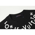 LOUIS VUITTON 肩部字母印花短袖 (黑)_2