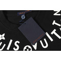 LOUIS VUITTON 肩部字母印花短袖 (黑)_4