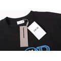 DIOR 藍色刺繡Logo小貓短袖 (黑)_4