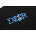 DIOR 藍色刺繡Logo小貓短袖 (黑)_2