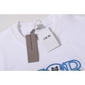 DIOR 藍色刺繡Logo小貓短袖 (白)_4