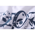 DIOR 藍色潑墨Logo印花短袖 (白)_3
