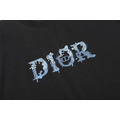 DIOR 胸前冰雪刺繡LOGO短袖 (黑)_3