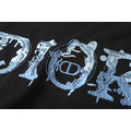 DIOR 胸前冰雪刺繡LOGO短袖 (黑)_2