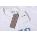 DIOR 胸前冰雪刺繡LOGO短袖 (白)_4