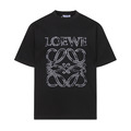 LOEWE 經典Anagram珠珠點綴短袖 (黑)