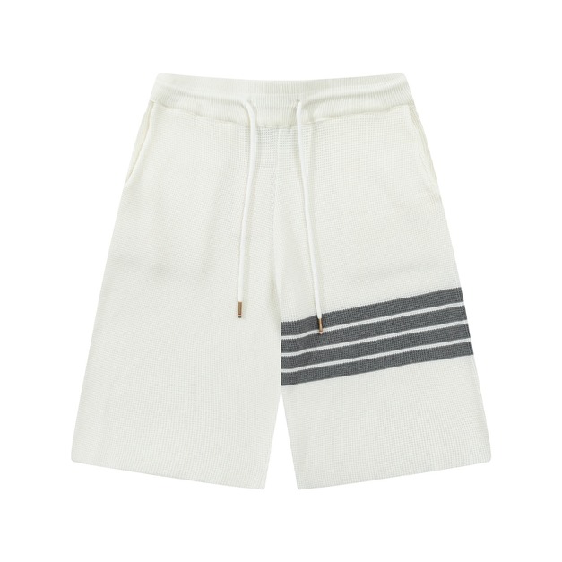 THOM BROWNE 四槓針織短褲（米白色）