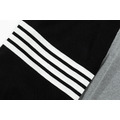 THOM BROWNE 四槓拼色針織短褲（灰黑拼接）_2