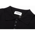 THOM BROWNE 三色條紋短袖Polo衫（黑色款）_2