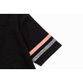 THOM BROWNE 三色條紋短袖Polo衫（黑色款）_4