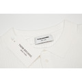 THOM BROWNE 四槓條紋短袖Polo衫 (白色)_4