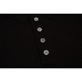 THOM BROWNE 四槓條紋短袖Polo衫 (黑色)_3