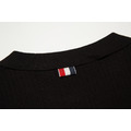 THOM BROWNE 四槓條紋短袖Polo衫 (黑色)_6