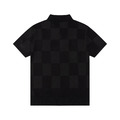 LOUIS VUITTON 下擺Logo刺繡短袖Polo衫 (黑色)_1