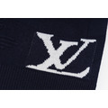 LOUIS VUITTON 下擺Logo刺繡短袖Polo衫 (藍色)_2
