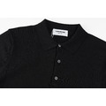 THOM BROWNE 四槓條紋短袖Polo衫 (黑色)_2