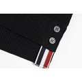THOM BROWNE 四槓條紋短袖Polo衫 (黑色)_4