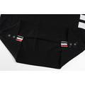 THOM BROWNE 四槓條紋短袖Polo衫 (黑色)_5
