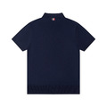THOM BROWNE 四槓條紋短袖Polo衫 (藍色)_1