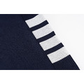 THOM BROWNE 四槓條紋短袖Polo衫 (藍色)_3