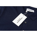 THOM BROWNE 四槓條紋短袖Polo衫 (藍色)_7