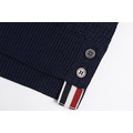 THOM BROWNE 四槓條紋短袖Polo衫 (藍色)_4